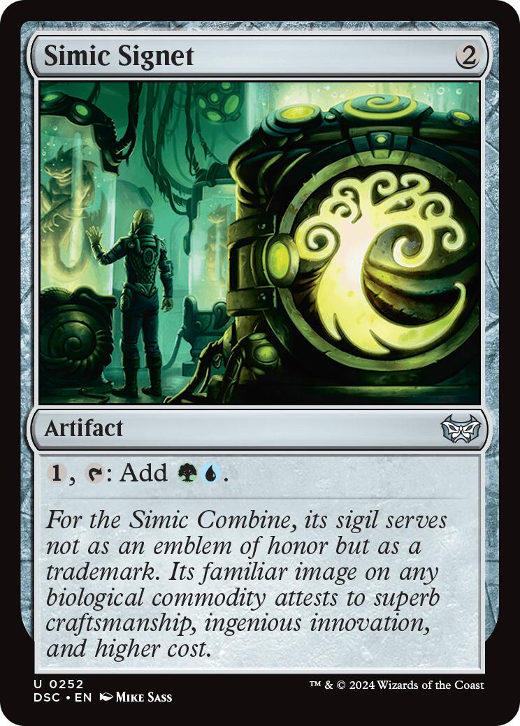 Simic Signet [Duskmourn: House of Horror Commander] | L.A. Mood Comics and Games