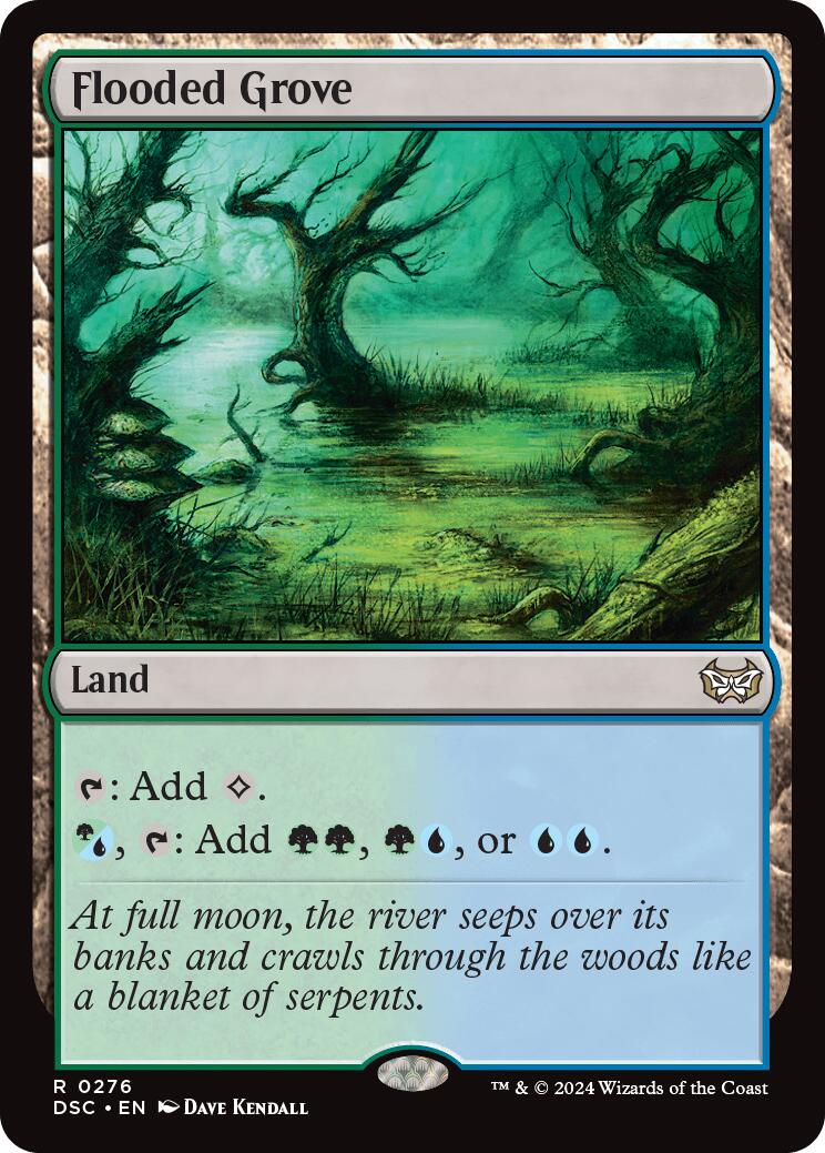 Flooded Grove [Duskmourn: House of Horror Commander] | L.A. Mood Comics and Games