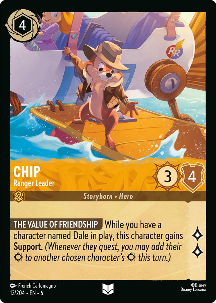Chip - Ranger Leader (12/204) [Azurite Sea] | L.A. Mood Comics and Games