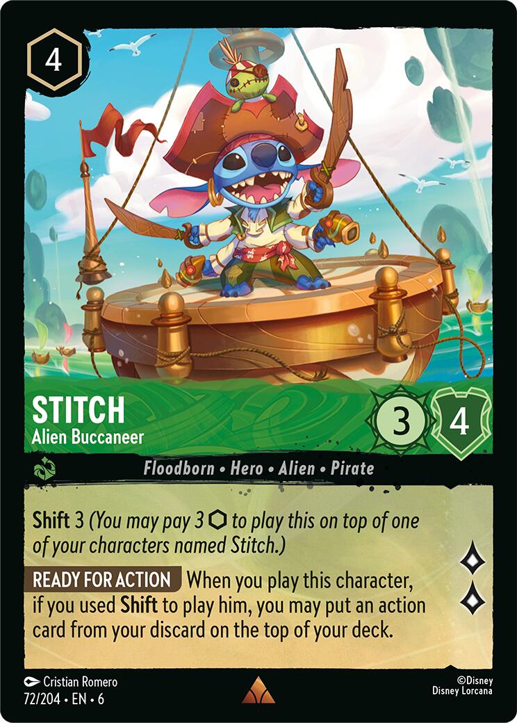 Stitch - Alien Buccaneer (72/204) [Azurite Sea] | L.A. Mood Comics and Games
