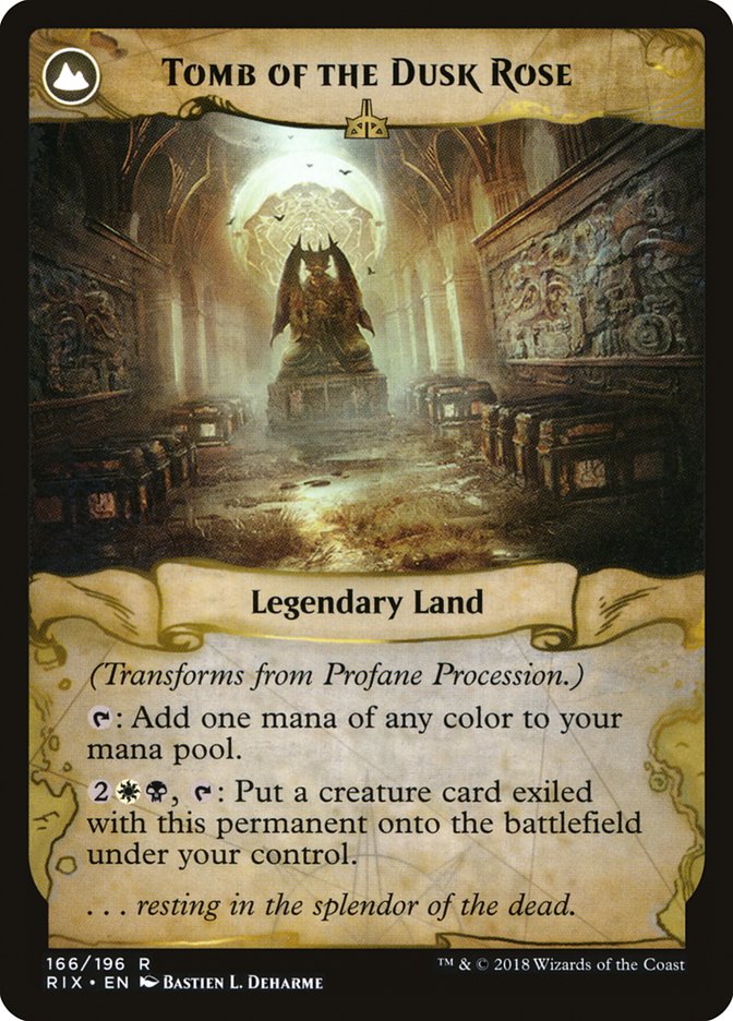 Profane Procession // Tomb of the Dusk Rose [Rivals of Ixalan] | L.A. Mood Comics and Games