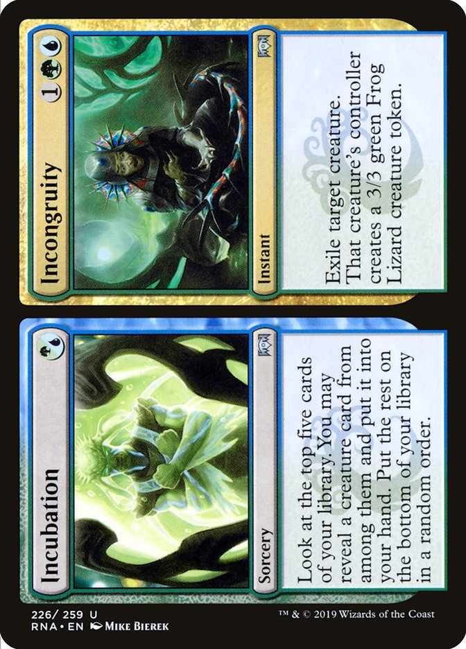 Incubation // Incongruity [Ravnica Allegiance] | L.A. Mood Comics and Games