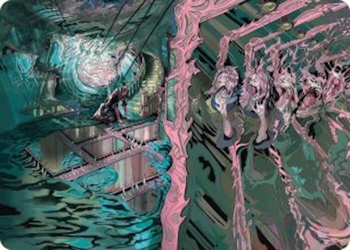 Mirror Room // Fractured Realm Art Card [Duskmourn: House of Horror Art Series] | L.A. Mood Comics and Games