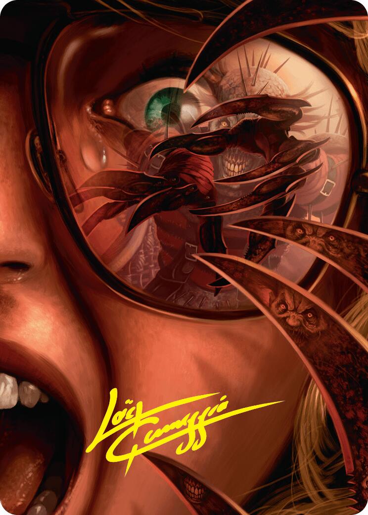 Razorkin Needlehead Art Card (Gold-Stamped Signature) [Duskmourn: House of Horror Art Series] | L.A. Mood Comics and Games