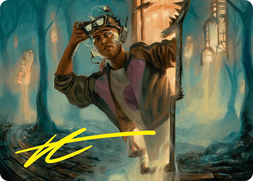 House Cartographer Art Card (Gold-Stamped Signature) [Duskmourn: House of Horror Art Series] | L.A. Mood Comics and Games