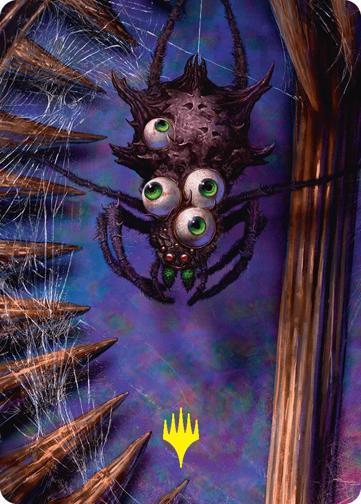 Spider Art Card (Gold-Stamped Planeswalker Symbol) [Duskmourn: House of Horror Art Series] | L.A. Mood Comics and Games