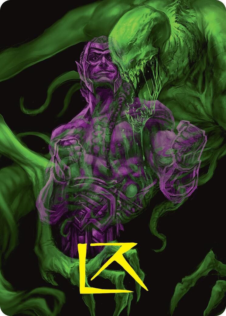Tyvar, the Pummeler Art Card (Gold-Stamped Signature) [Duskmourn: House of Horror Art Series] | L.A. Mood Comics and Games