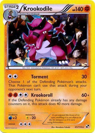 Krookodile (65/114) (Cracked Ice Holo) [Black & White: Base Set] | L.A. Mood Comics and Games