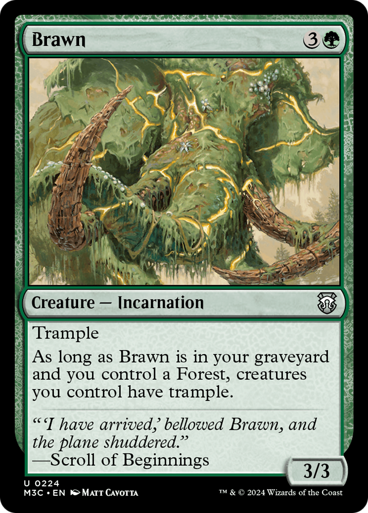 Brawn (Ripple Foil) [Modern Horizons 3 Commander] | L.A. Mood Comics and Games