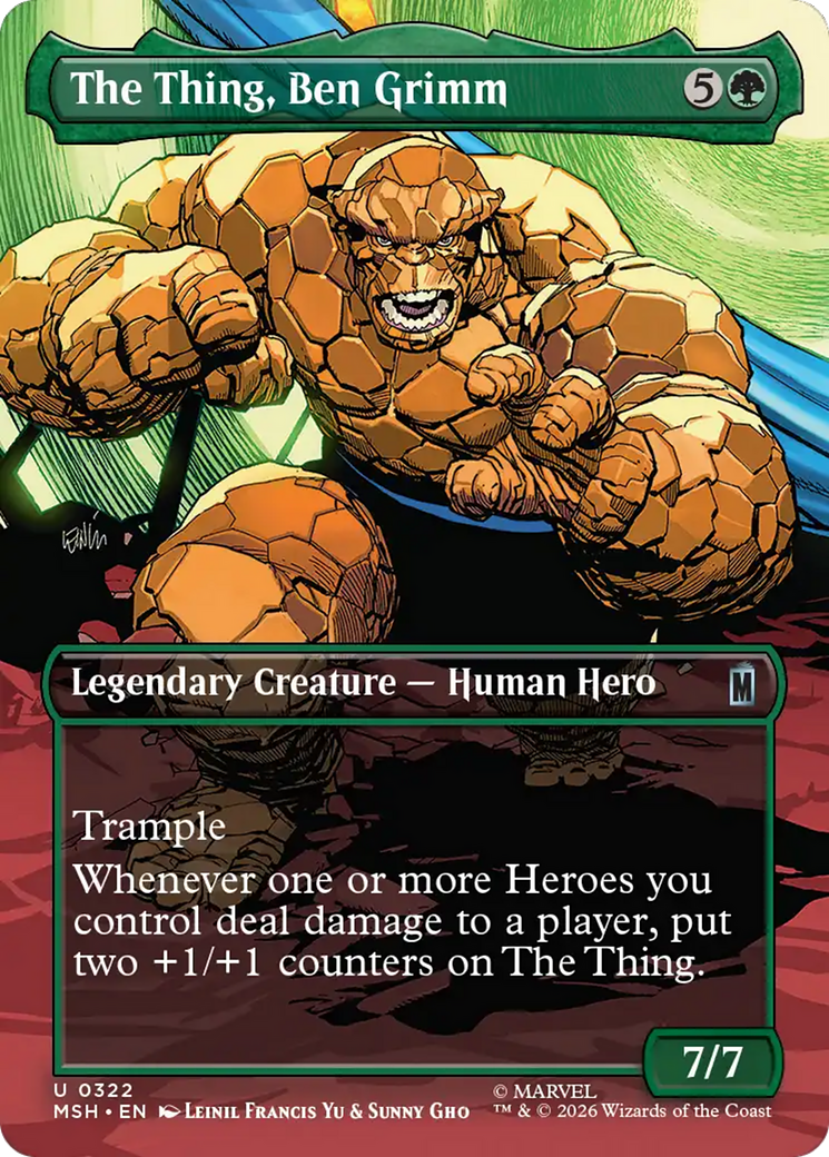 The Thing, Ben Grimm (Borderless) [Marvel Super Heroes] | L.A. Mood Comics and Games
