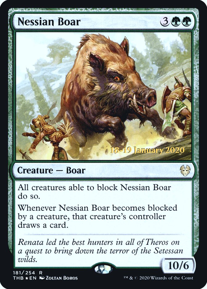 Nessian Boar [Theros Beyond Death Prerelease Promos] | L.A. Mood Comics and Games