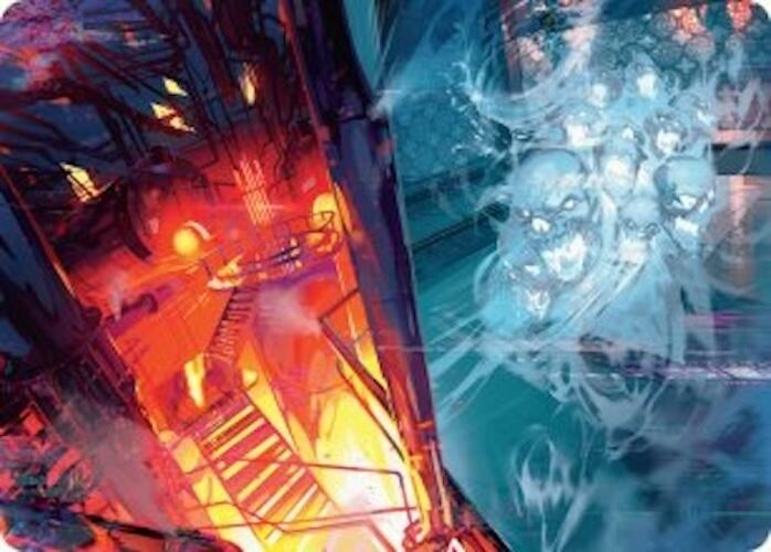 Roaring Furnace // Steaming Sauna Art Card [Duskmourn: House of Horror Art Series] | L.A. Mood Comics and Games