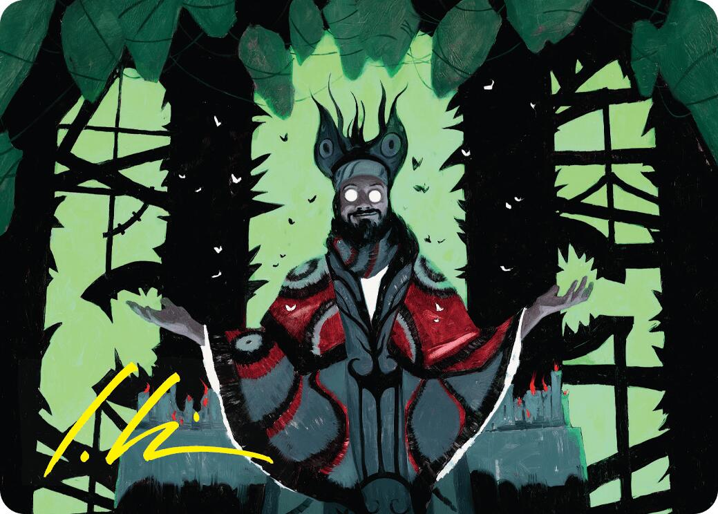 Victor, Valgavoth's Seneschal Art Card (23/54) (Gold-Stamped Signature) [Duskmourn: House of Horror Art Series] | L.A. Mood Comics and Games