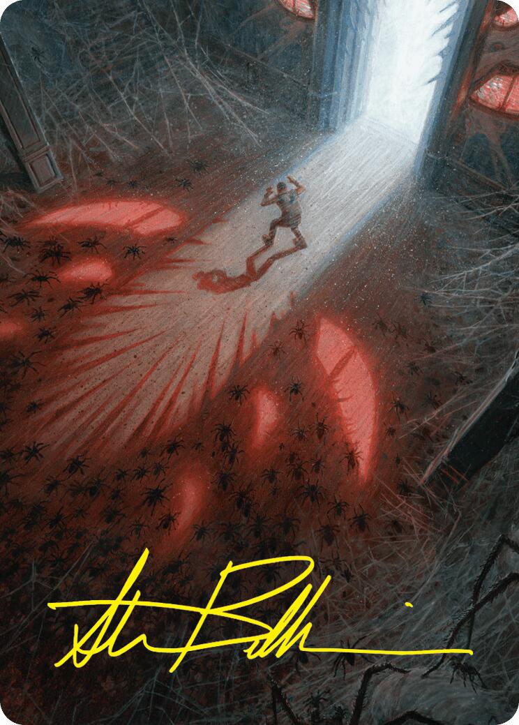 Fear My Authority Art Card (Gold-Stamped Signature) [Duskmourn: House of Horror Art Series] | L.A. Mood Comics and Games