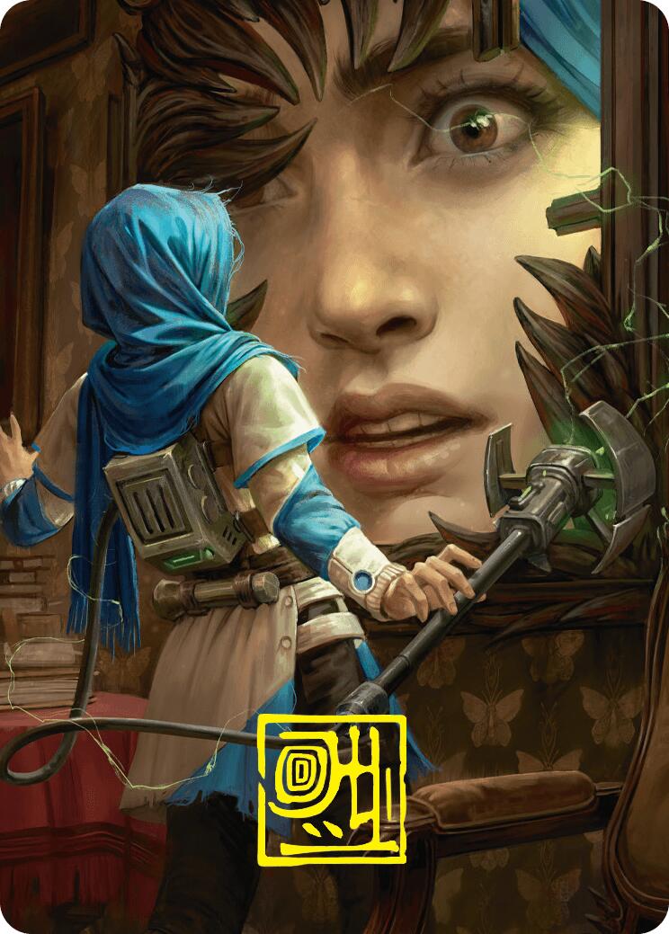 Reality Is Mine to Control Art Card (Gold-Stamped Signature) [Duskmourn: House of Horror Art Series] | L.A. Mood Comics and Games