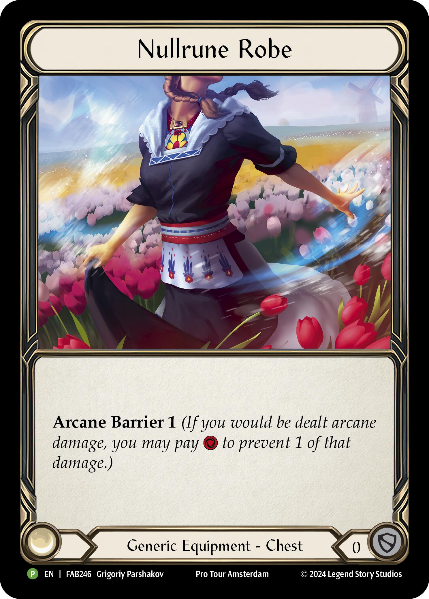 Nullrune Robe (Cold Foil) [FAB246] (Promo)  Rainbow Foil | L.A. Mood Comics and Games
