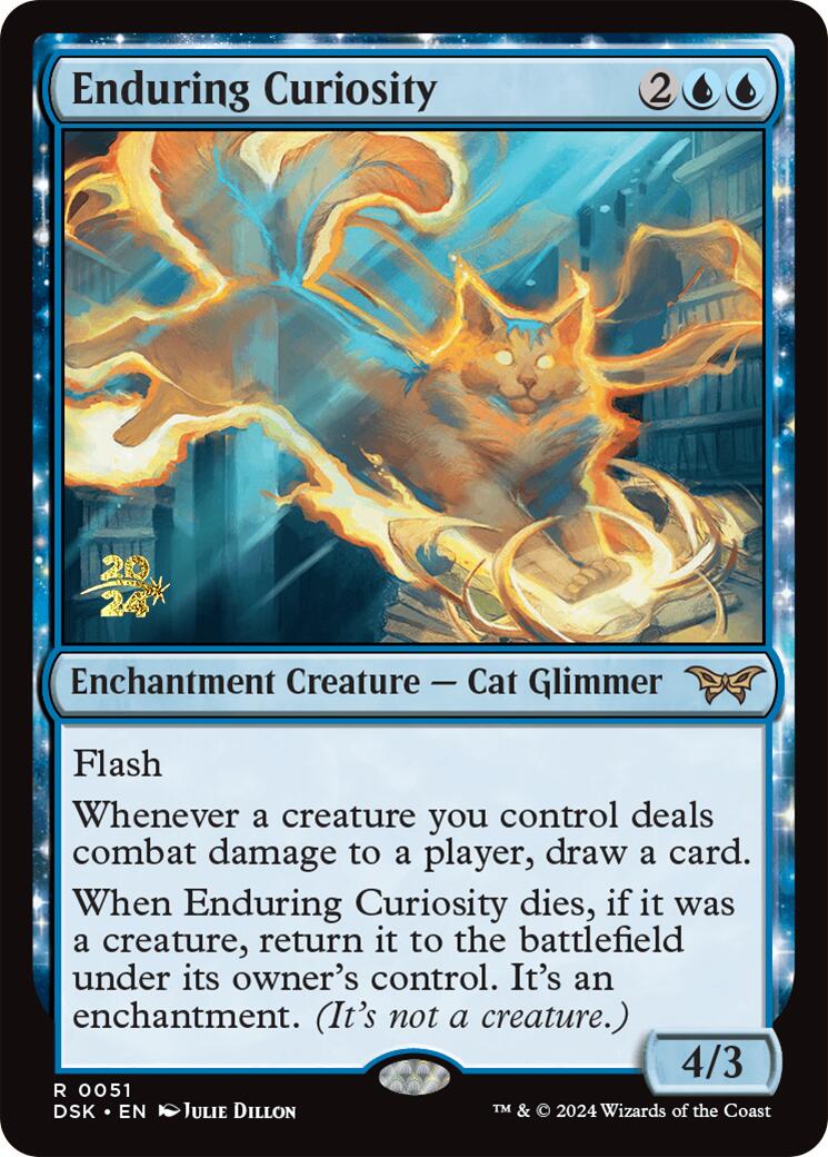 Enduring Curiosity [Duskmourn: House of Horror Prerelease Promos] | L.A. Mood Comics and Games