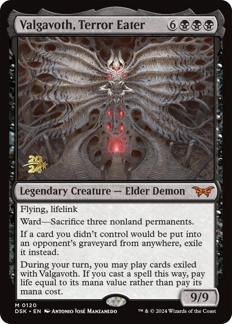 Valgavoth, Terror Eater [Duskmourn: House of Horror Prerelease Promos] | L.A. Mood Comics and Games