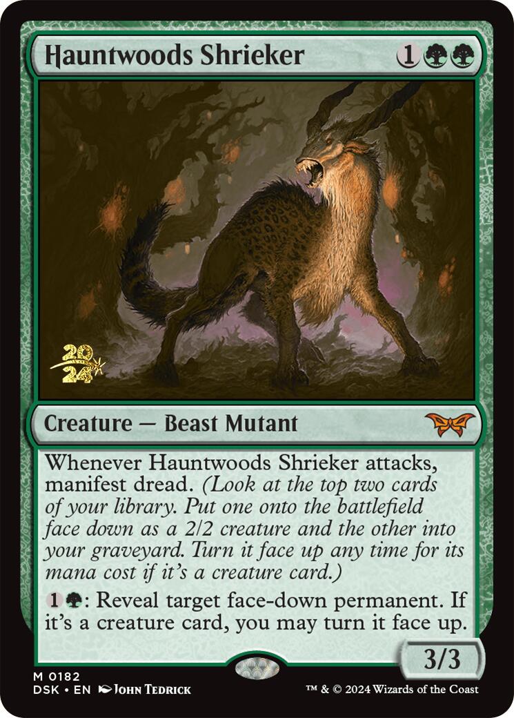 Hauntwoods Shrieker [Duskmourn: House of Horror Prerelease Promos] | L.A. Mood Comics and Games