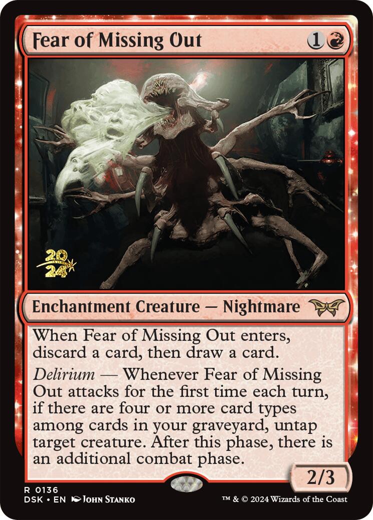 Fear of Missing Out [Duskmourn: House of Horror Prerelease Promos] | L.A. Mood Comics and Games