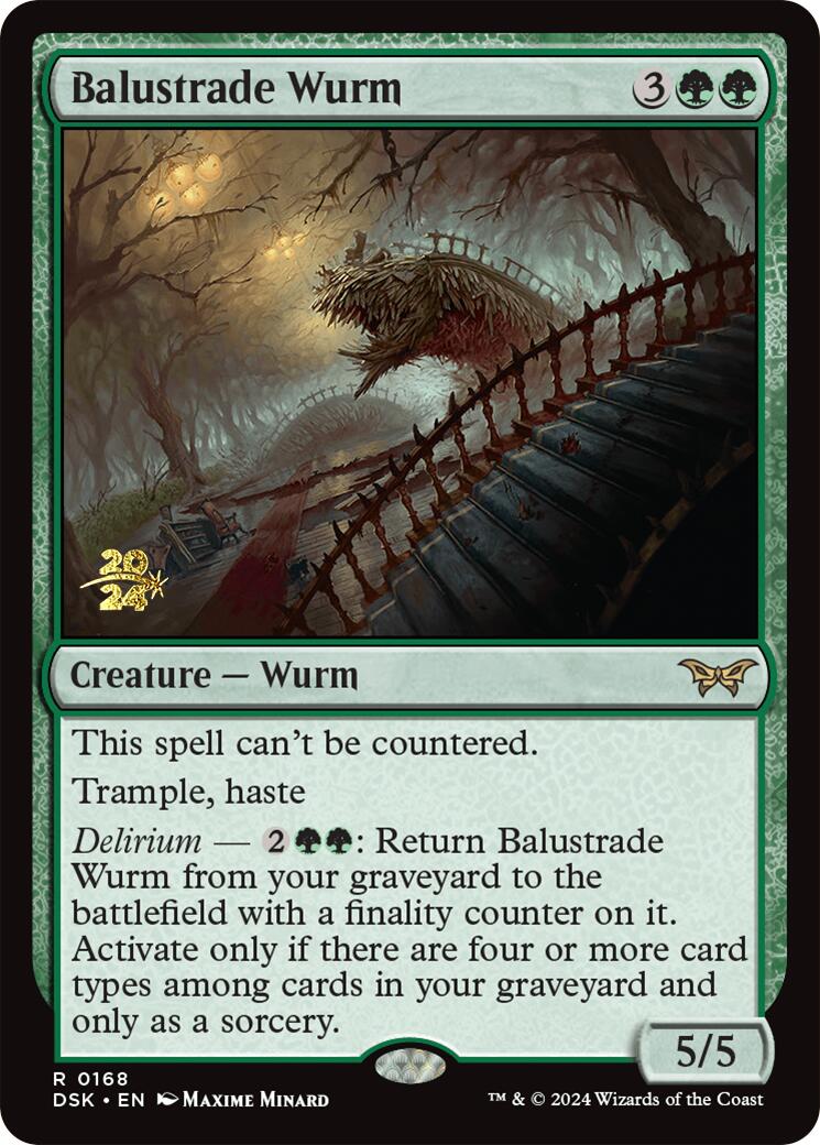 Balustrade Wurm [Duskmourn: House of Horror Prerelease Promos] | L.A. Mood Comics and Games
