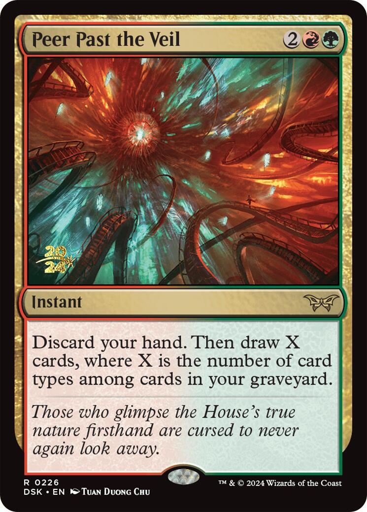 Peer Past the Veil [Duskmourn: House of Horror Prerelease Promos] | L.A. Mood Comics and Games