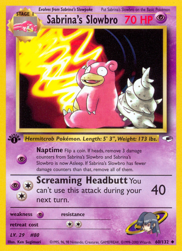 Sabrina's Slowbro (60/132) [Gym Heroes 1st Edition] | L.A. Mood Comics and Games