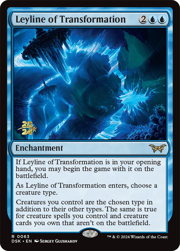 Leyline of Transformation [Duskmourn: House of Horror Prerelease Promos] | L.A. Mood Comics and Games