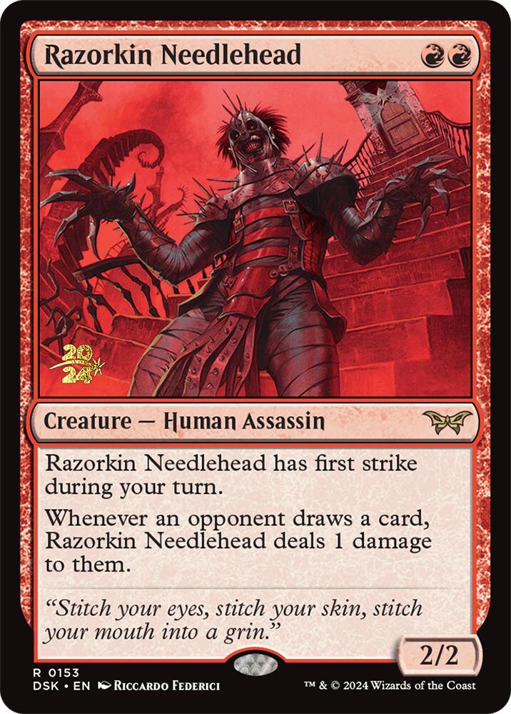 Razorkin Needlehead [Duskmourn: House of Horror Prerelease Promos] | L.A. Mood Comics and Games