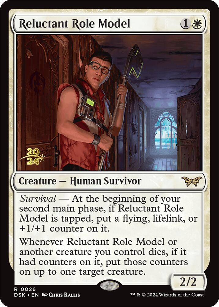 Reluctant Role Model (0026) [Duskmourn: House of Horror Prerelease Promos] | L.A. Mood Comics and Games