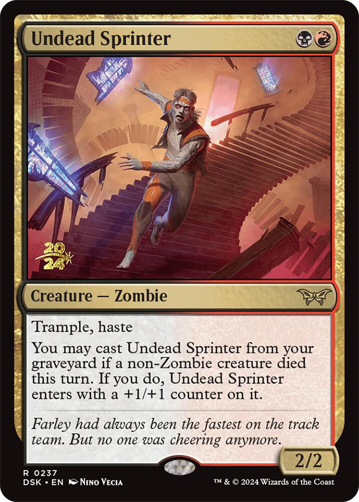 Undead Sprinter [Duskmourn: House of Horror Prerelease Promos] | L.A. Mood Comics and Games