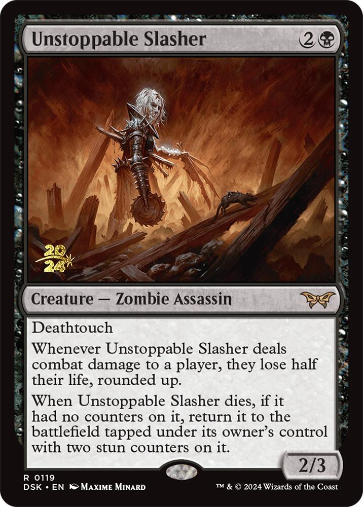 Unstoppable Slasher (0119) [Duskmourn: House of Horror Prerelease Promos] | L.A. Mood Comics and Games