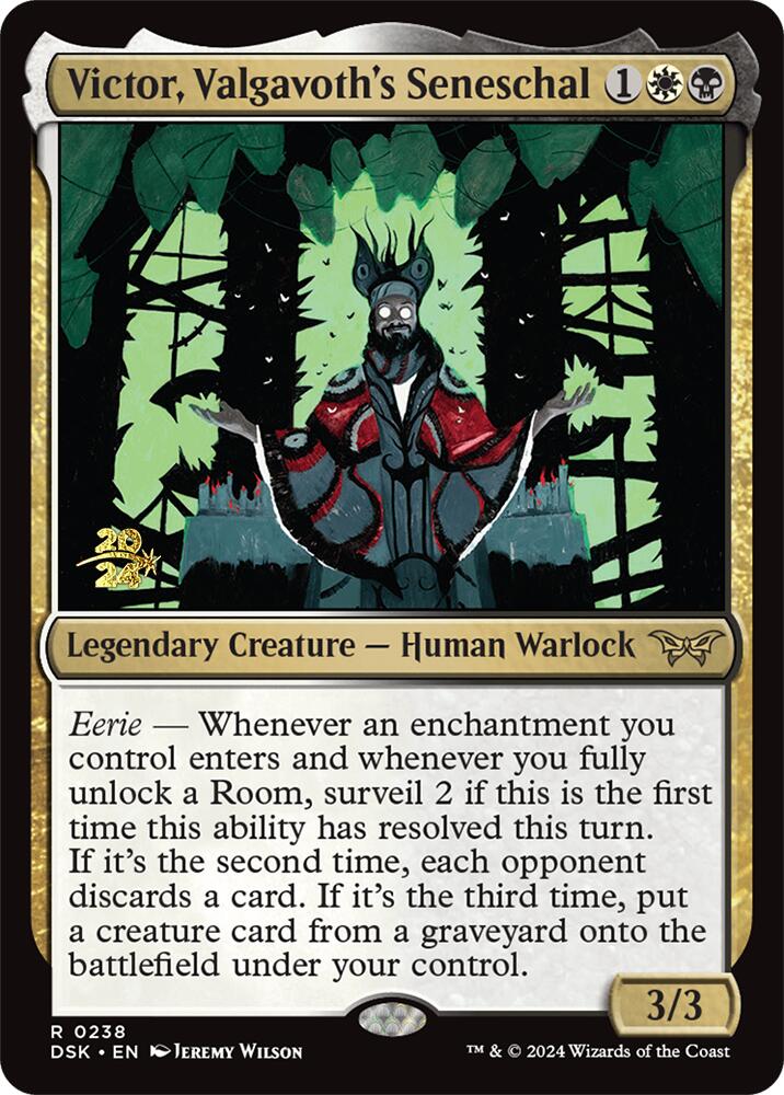 Victor, Valgavoth's Seneschal [Duskmourn: House of Horror Prerelease Promos] | L.A. Mood Comics and Games