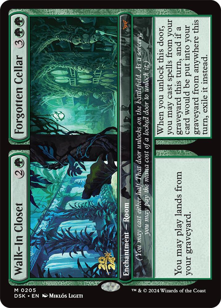 Walk-In Closet // Forgotten Cellar [Duskmourn: House of Horror Prerelease Promos] | L.A. Mood Comics and Games