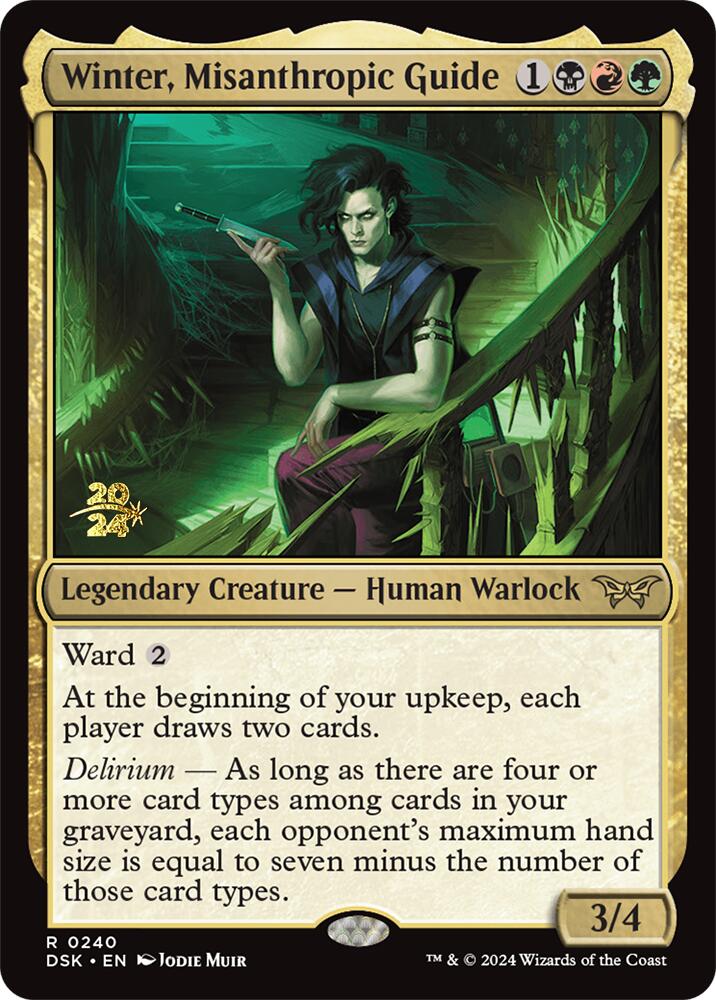 Winter, Misanthropic Guide [Duskmourn: House of Horror Prerelease Promos] | L.A. Mood Comics and Games