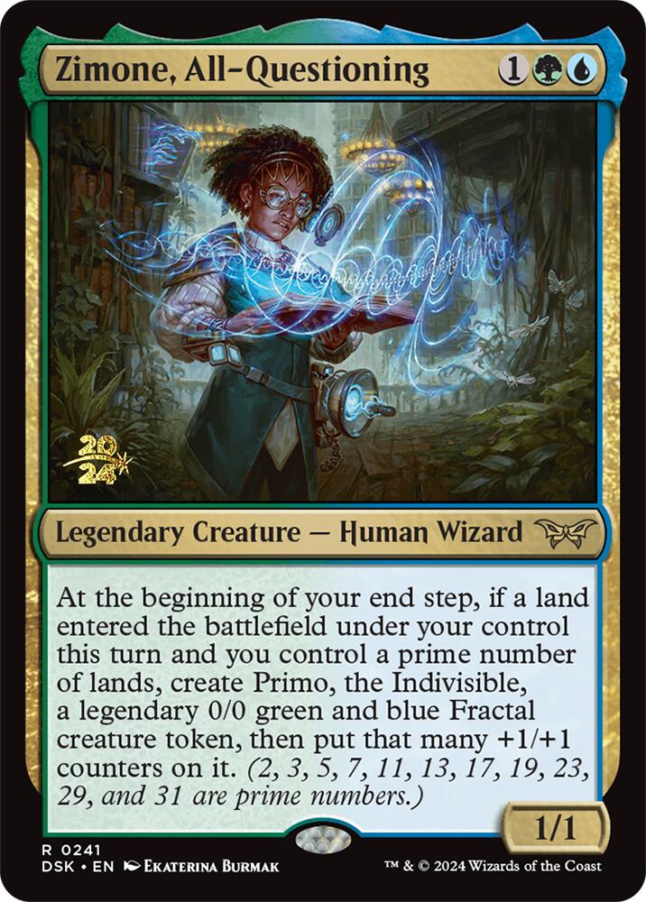Zimone, All-Questioning [Duskmourn: House of Horror Prerelease Promos] | L.A. Mood Comics and Games