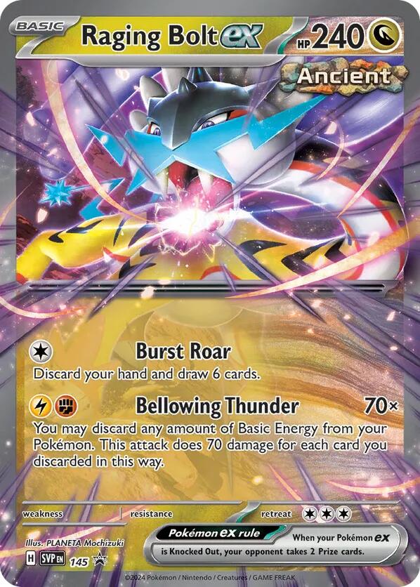 Raging Bolt ex (145) [Scarlet & Violet: Black Star Promos] | L.A. Mood Comics and Games