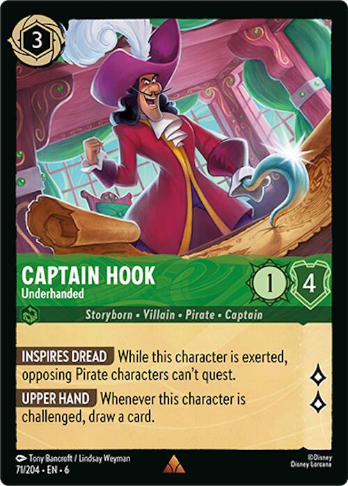 Captain Hook - Underhanded (71/204) [Azurite Sea] | L.A. Mood Comics and Games
