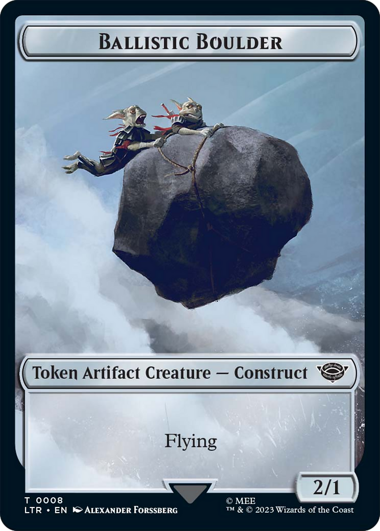 Ballistic Boulder // Food Token (09) Double-Sided Token [The Lord of the Rings: Tales of Middle-Earth Tokens] | L.A. Mood Comics and Games