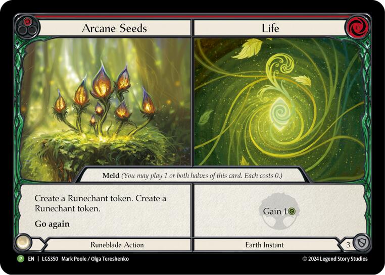 Arcane Seeds // Life - LGS350 [LGS350] (Promo)  Cold Foil | L.A. Mood Comics and Games