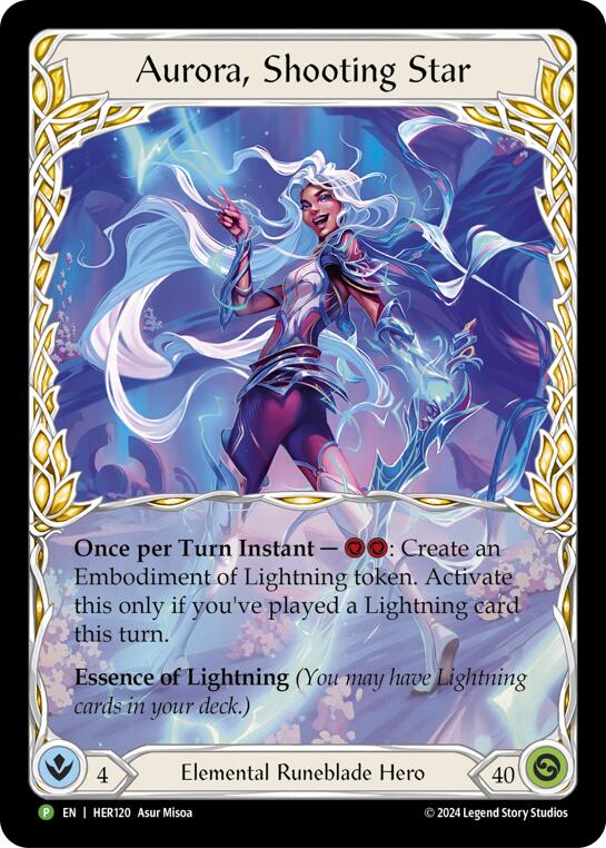 Aurora, Shooting Star - HER120 [HER120] (Promo)  Rainbow Foil | L.A. Mood Comics and Games