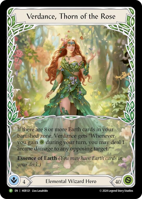 Verdance, Thorn of the Rose - HER121 [HER121] (Promo)  Rainbow Foil | L.A. Mood Comics and Games