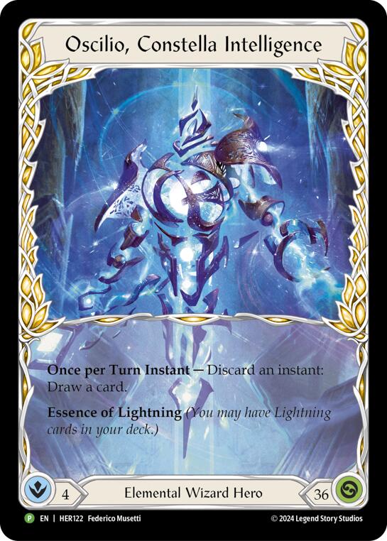 Oscilio, Constella Intelligence [HER122] (Promo)  Rainbow Foil | L.A. Mood Comics and Games