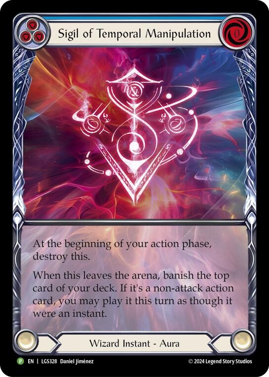 Sigil of Temporal Manipulation (Extended Art) [LGS328] (Promo)  Rainbow Foil | L.A. Mood Comics and Games