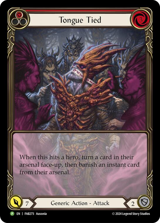 Tongue Tied (Extended Art) [FAB273] (Promo)  Rainbow Foil | L.A. Mood Comics and Games