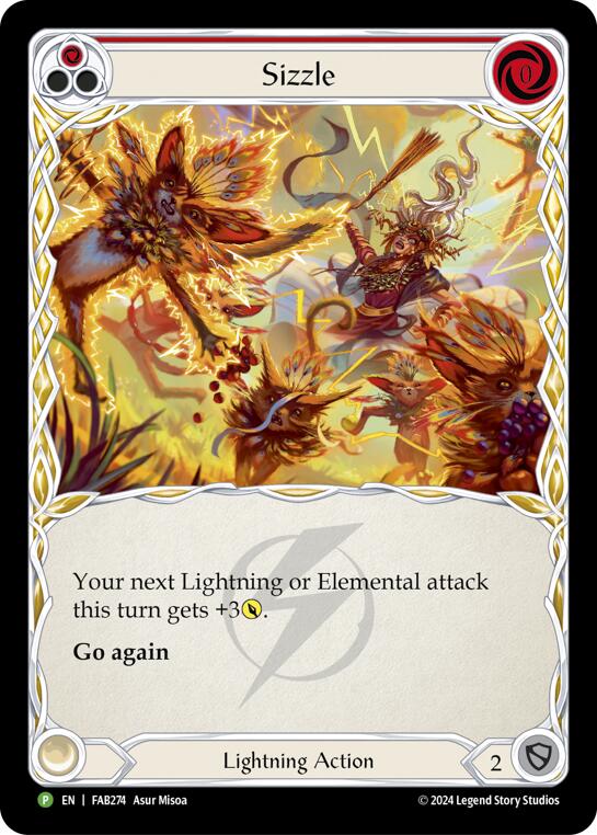 Sizzle (Red) [FAB274] (Promo)  Rainbow Foil | L.A. Mood Comics and Games