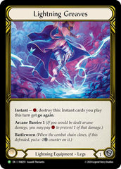 Lightning Greaves (Golden) - FAB251 [FAB251] (Promo)  Cold Foil | L.A. Mood Comics and Games