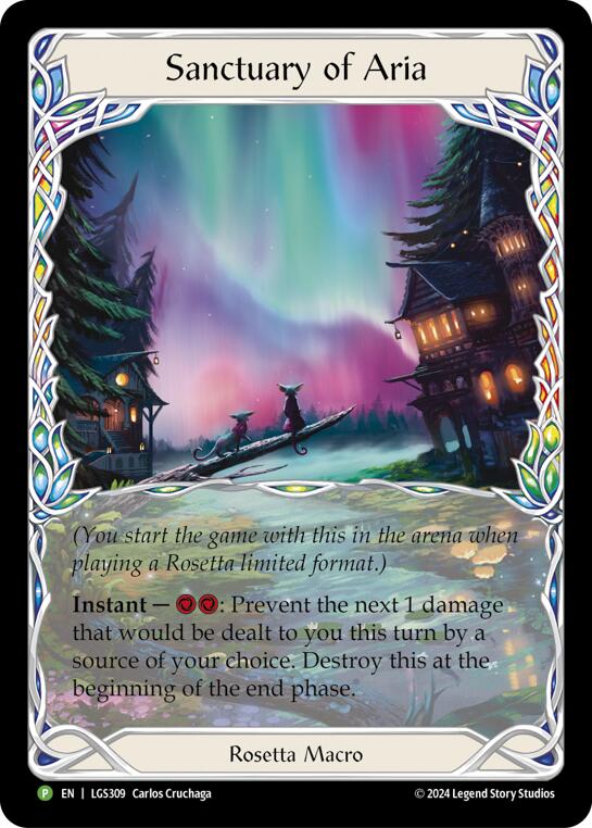 Sanctuary of Aria (Extended Art) - LGS309 [LGS309] (Promo)  Cold Foil | L.A. Mood Comics and Games