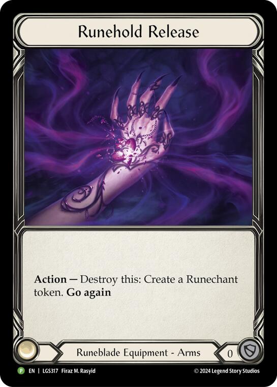 Runehold Release [LGS317] (Promo)  Rainbow Foil | L.A. Mood Comics and Games