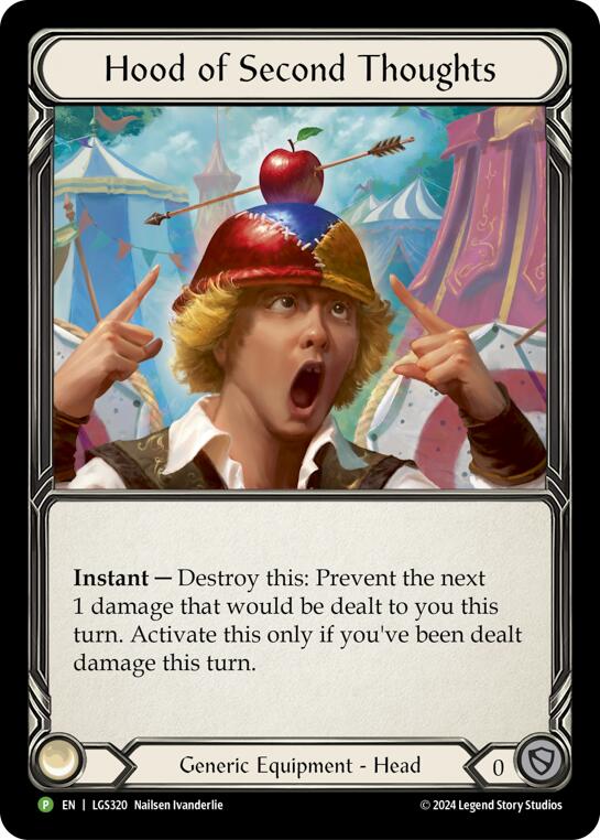 Hood of Second Thoughts - LGS320 [LGS320] (Promo)  Rainbow Foil | L.A. Mood Comics and Games